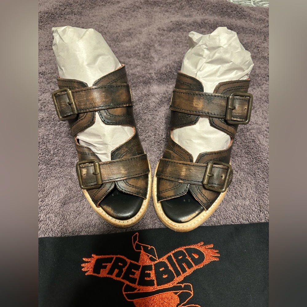 Freebird Wedges. Brand New! Size 6. Still in original box!